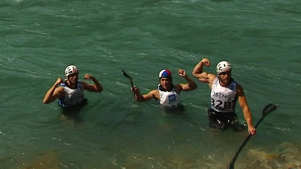 Vítězní Richard Hála, Tomáš Slovák a Karel Slepica