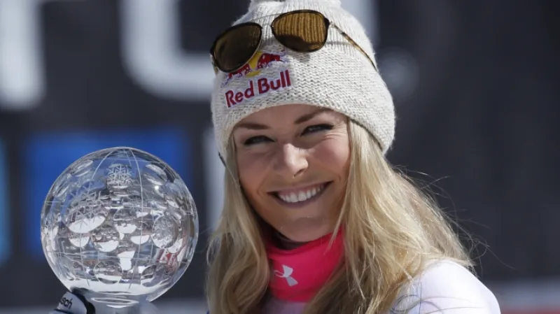 Lindsey Vonnová s křišťálovým glóbem