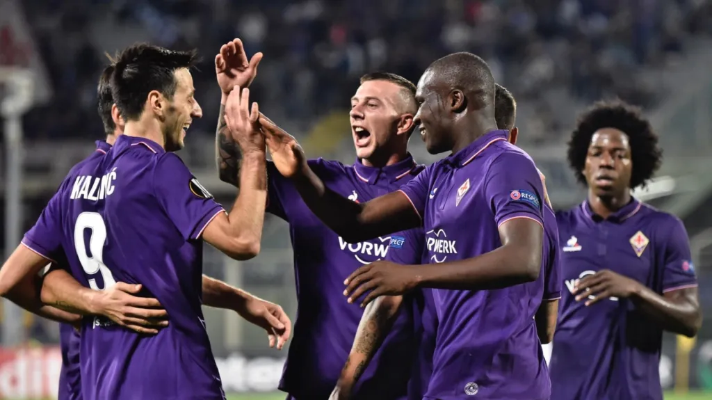 Radost fotbalistů Fiorentiny