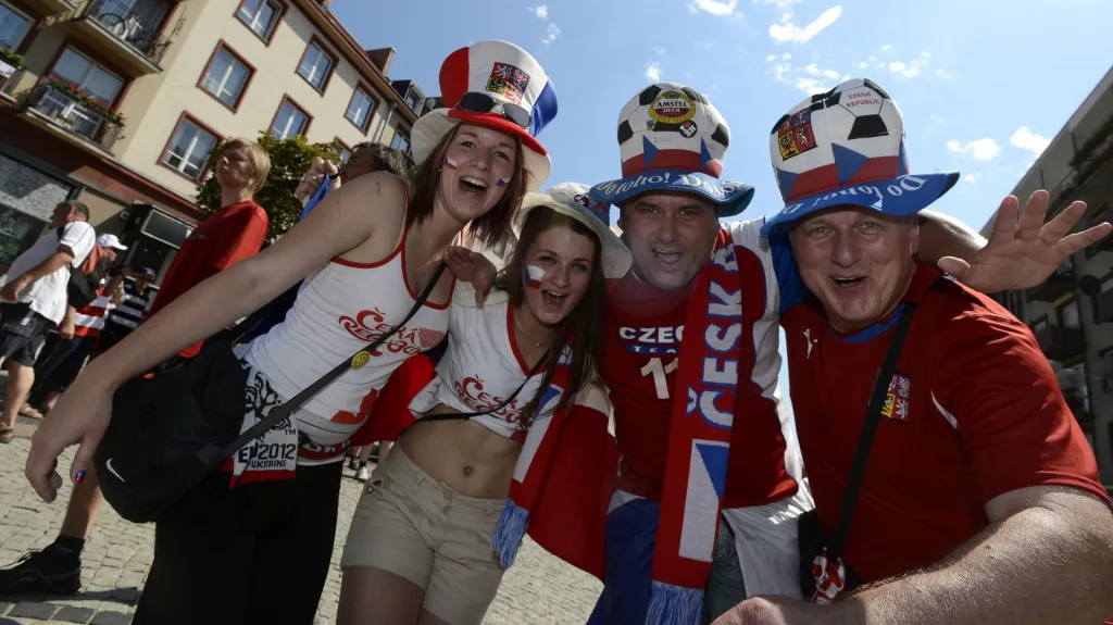 Čeští fanoušci ve Vratislavi
