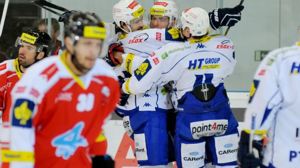 Radost hokejistů Komety Brno