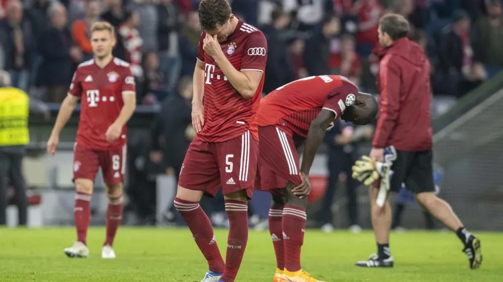 Zklamaní fotbalisté Bayernu Mnichov