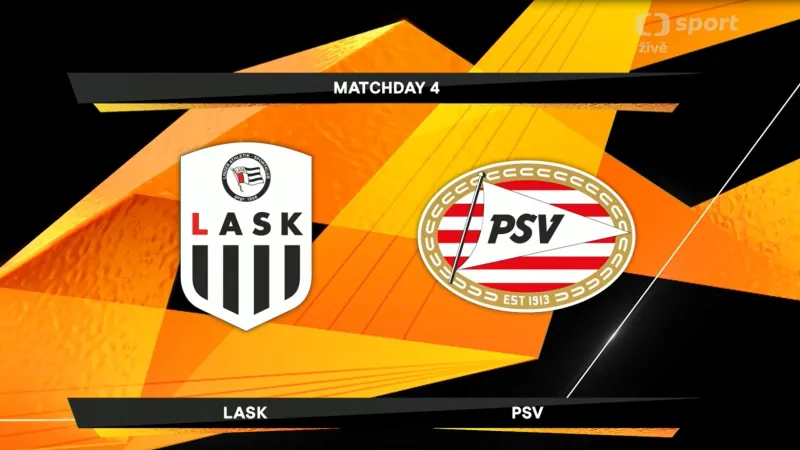 Sestřih utkání LASK Linec – PSV Eindhoven