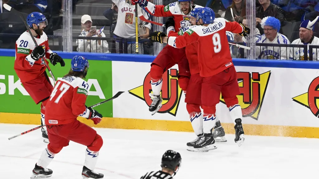 Radost českých hokejistů