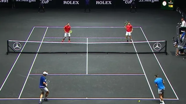 První čtyřhra na Laver Cupu vyšla lépe Výběru světa