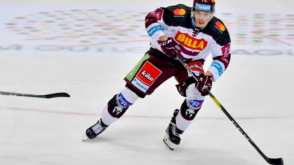 Obránce Marek Ďaloga v dresu Sparty