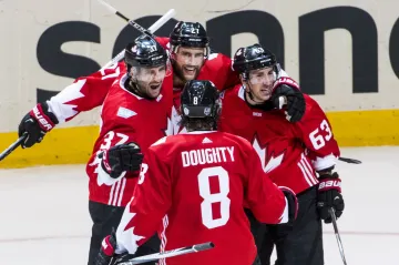 Radost hokejistů Kanady