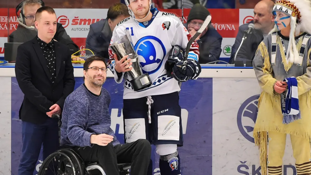 Luboš Rob si převzal Cenu Tomáše Zelenky pro nejlepšího hráče první ligy