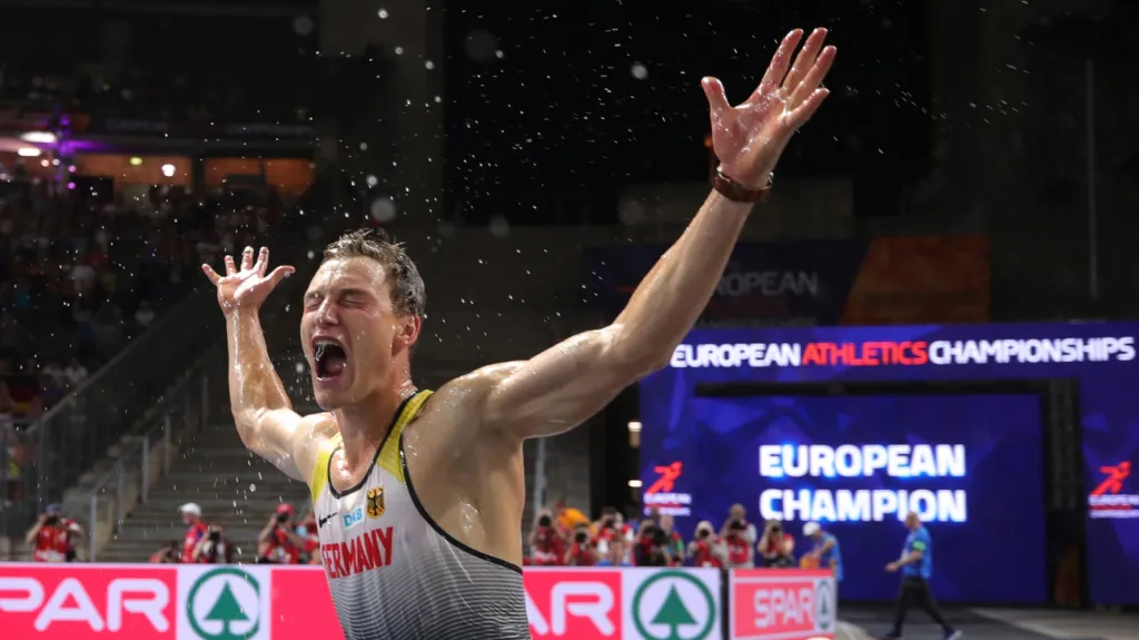 Thomas Röhler po vítězství na mistrovství Evropy