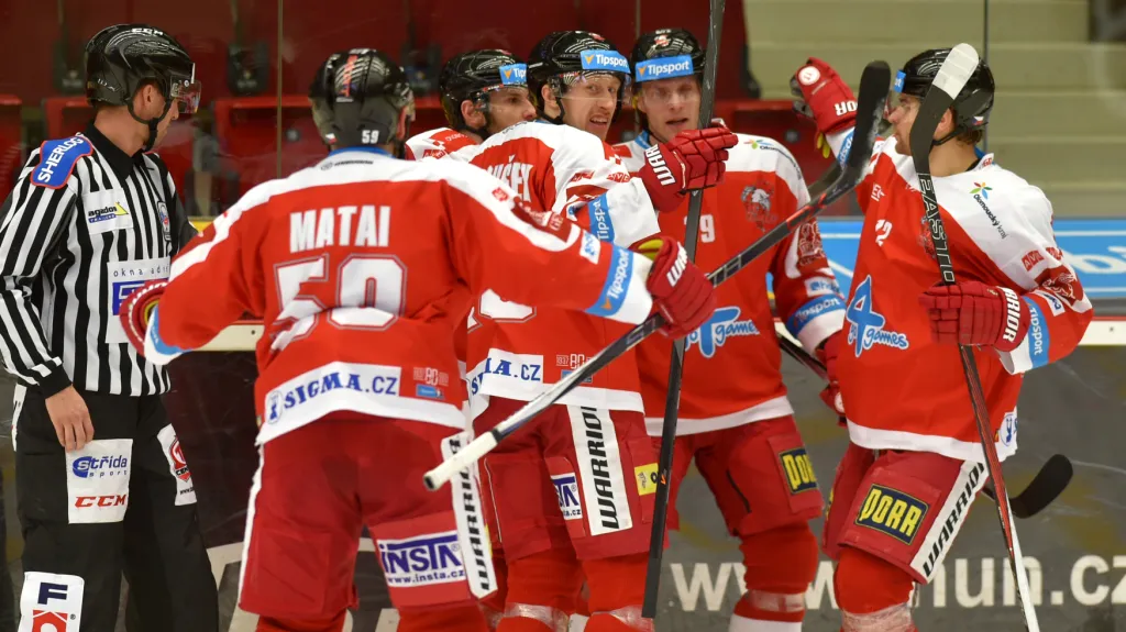 Radost hokejistů Olomouce