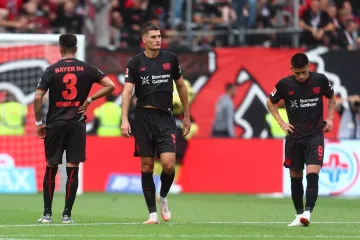 Zklamaní hráči Leverkusenu