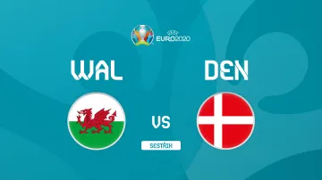 Sestřih utkání Wales - Dánsko