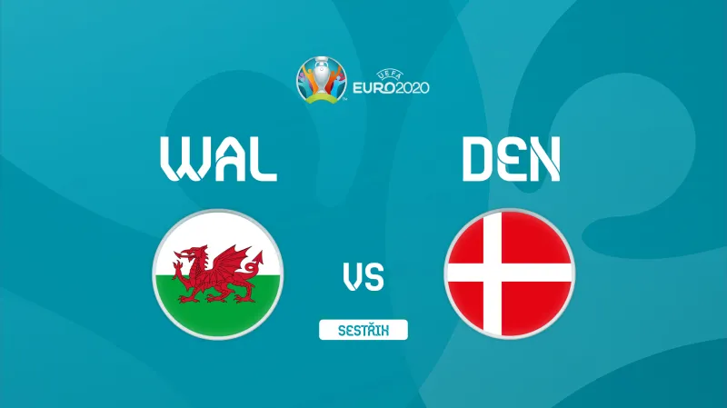 Sestřih utkání Wales - Dánsko