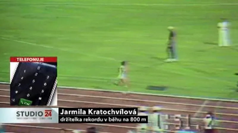 Rozhovor s Jarmilou Kratochvílovou ve Studiu ČT24