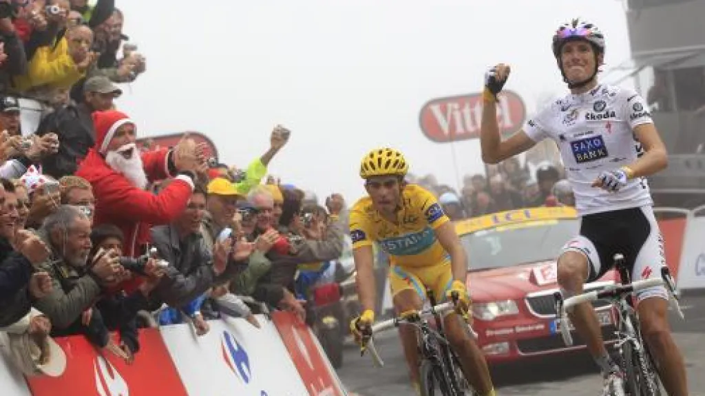 Andy Schleck a Alberto Contador