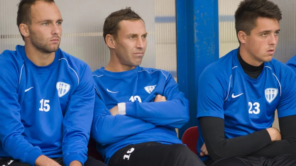 Opora Táborska, záložník Jan Šimák (uprostřed)