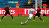 Šance v utkání USA - Portugalsko: Johnsonova parádní rána (32. min.)