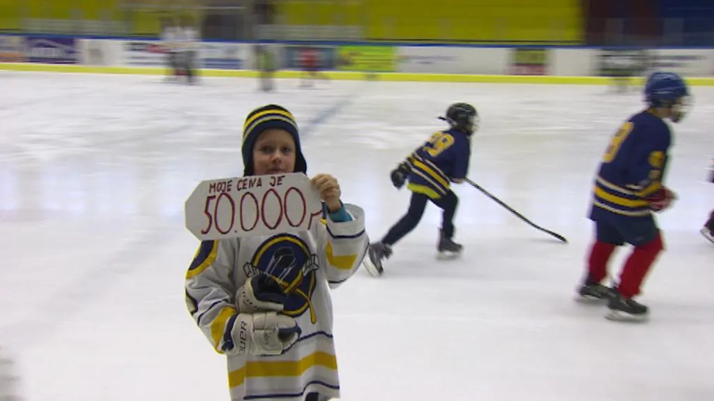 Protesty malých hokejistů v Jindřichově Hradci