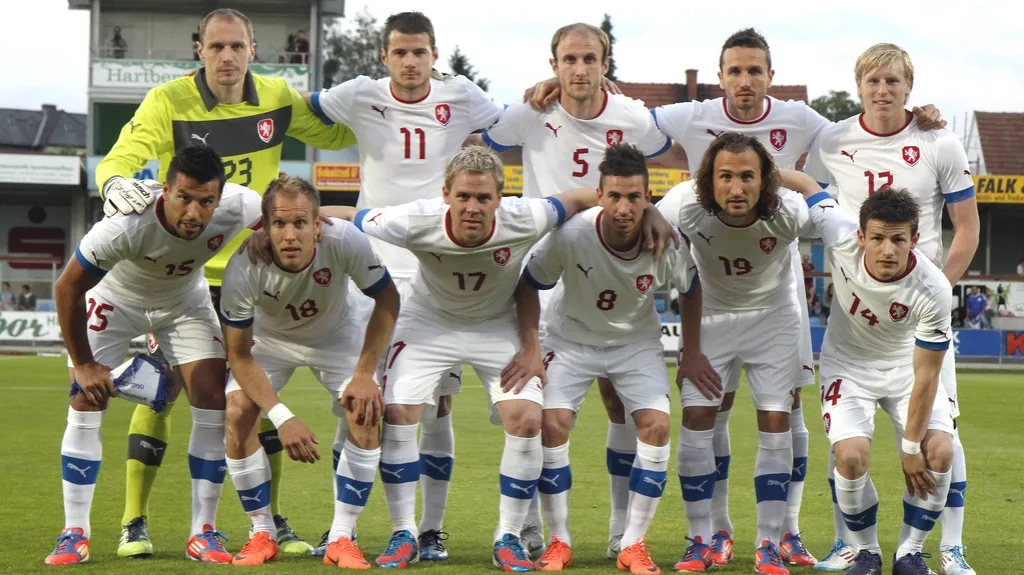 Sestava českého týmu před zápasem s Izraelem