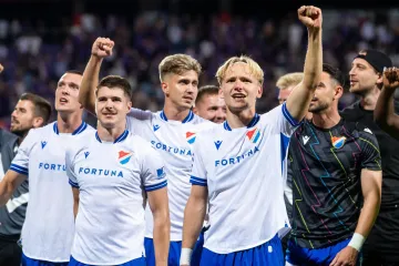 Hráči Baníku slaví postup přes Austrii