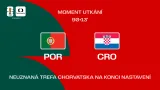 Moment utkání Portugalsko – Chorvatsko