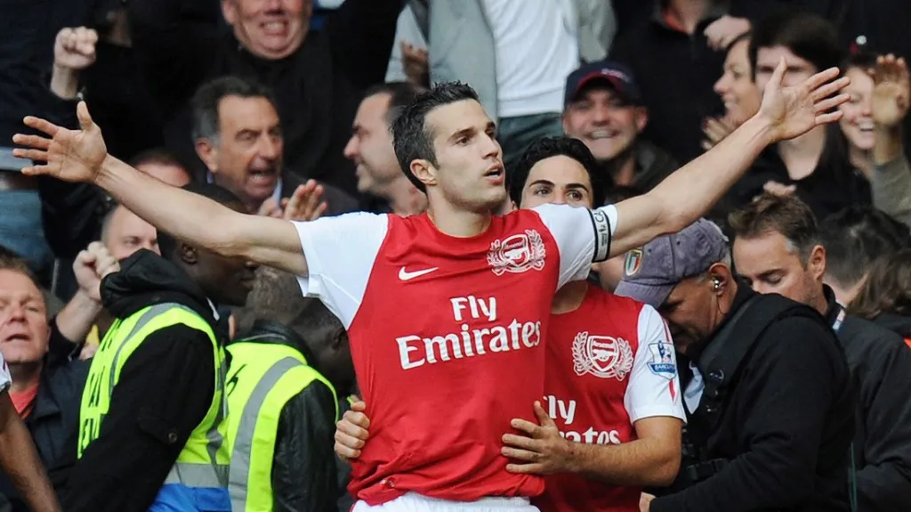 Van Persie slaví gól