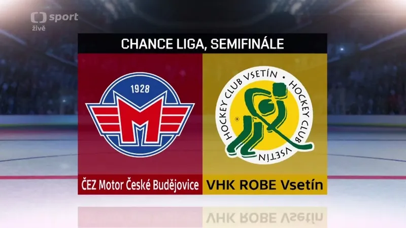 Sestřih a ohlasy 3. utkání semifinále play-off první ligy České Budějovice - Vsetín