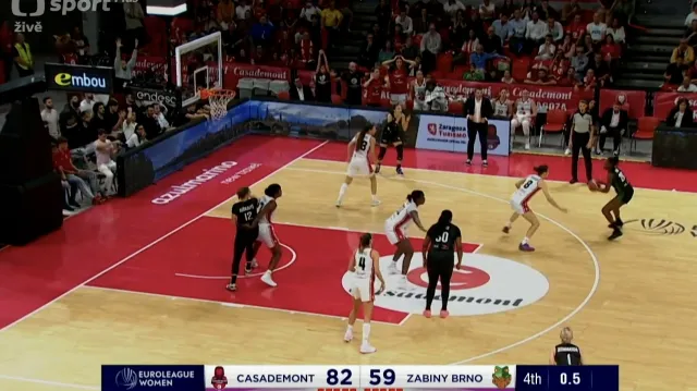 Dramatický závěr utkání Zaragoza – Žabiny Brno