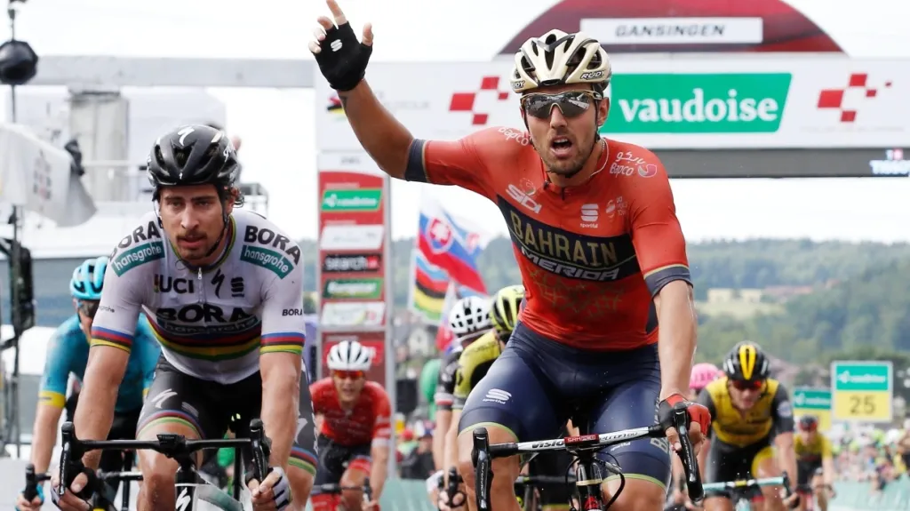 Colbrelli vyhrál třetí etapu ve Švýcarsku