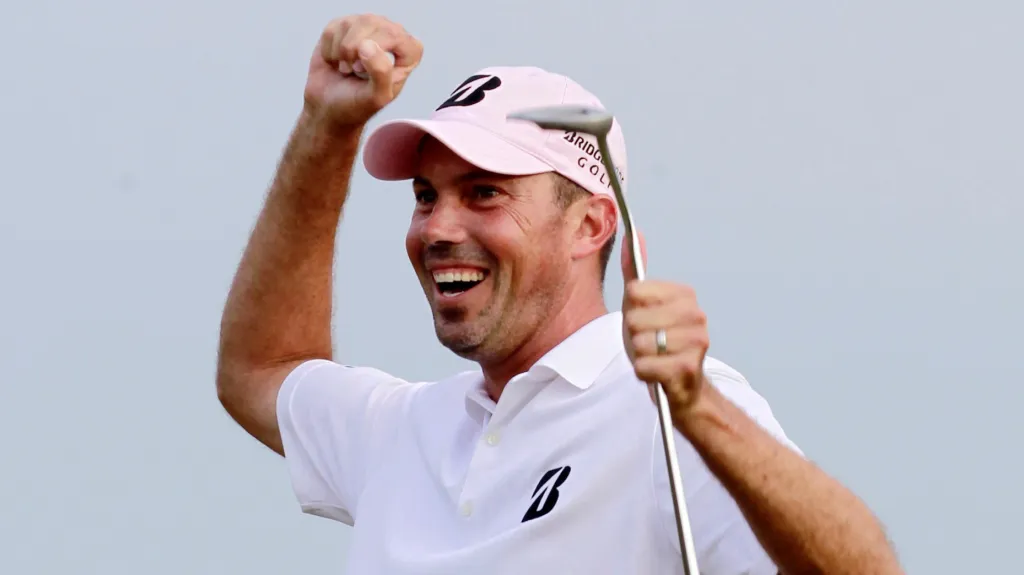 Matt Kuchar v Ponte Vedra Beach na Floridě a zvítězil o dva údery