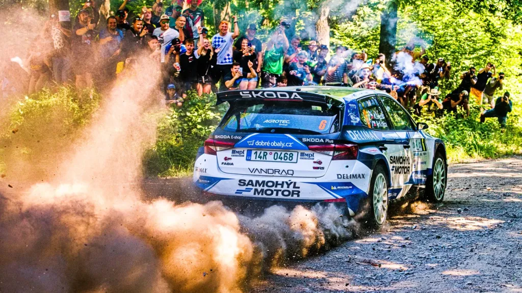 Adam Březík během Rallye Hustopeče