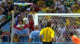 Šance v utkání Uruguay - Kostarika: Cambellova nádherná rána (64. min.)