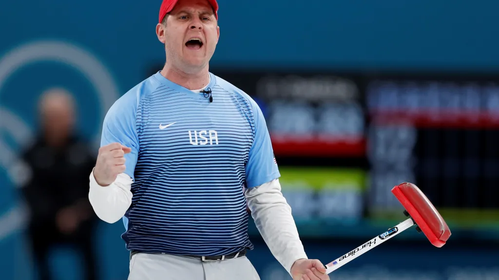 Americký curler John Shuster