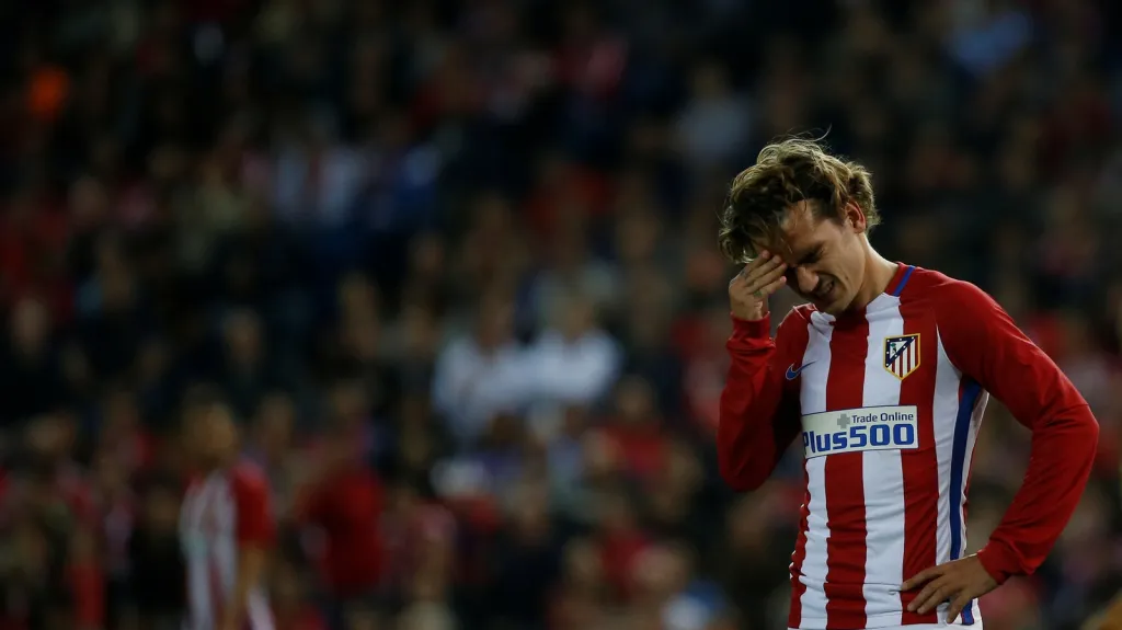 Zklamaný Antoine Griezmann