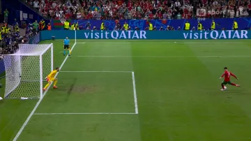 Moment utkání Portugalsko – Slovinsko: Neproměněná penalta Ronalda (105. min.)