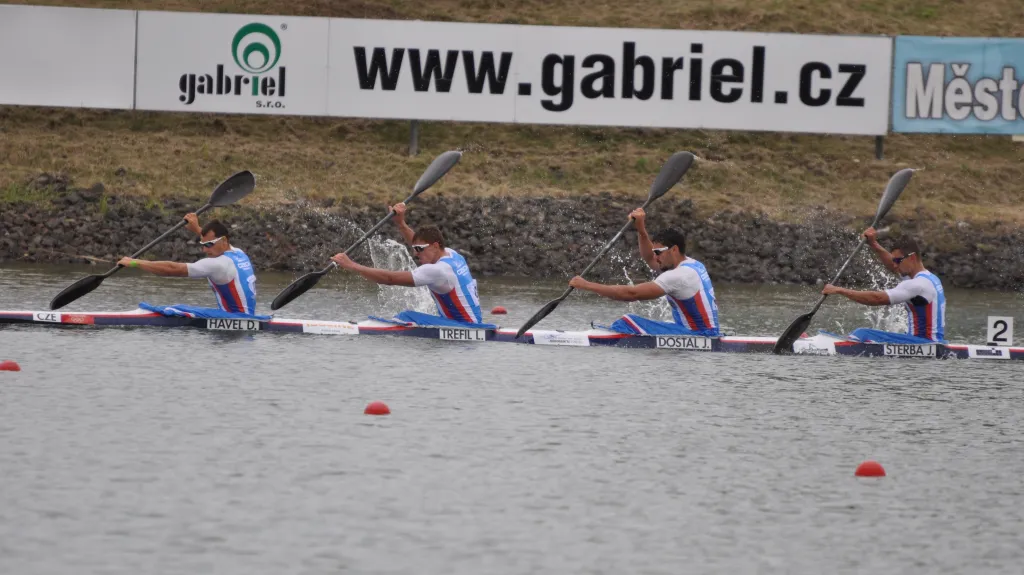 Čtyřkajak Daniel Havel, Lukáš Trefil, Josef Dostál a Jan Štěrba