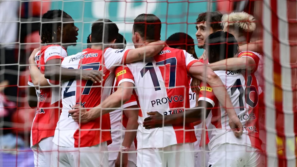 Radost slávistických fotbalistů