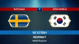 Sestřih utkání Švédsko - Jižní Korea
