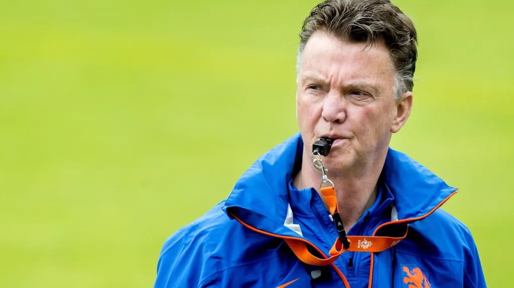Nizozemský trenér Luis van Gaal 