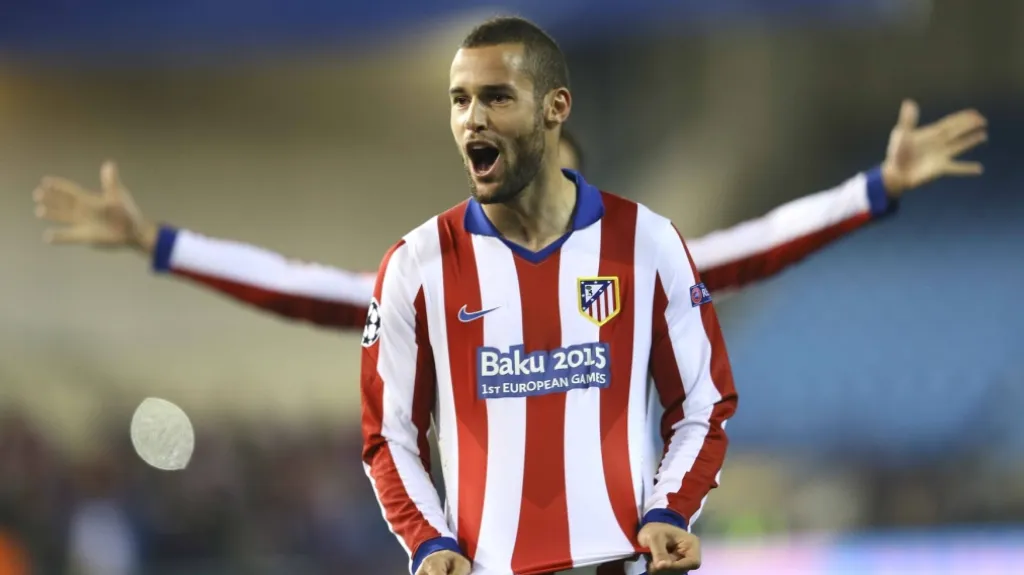 Mario Suárez se raduje z branky Atlética Madrid