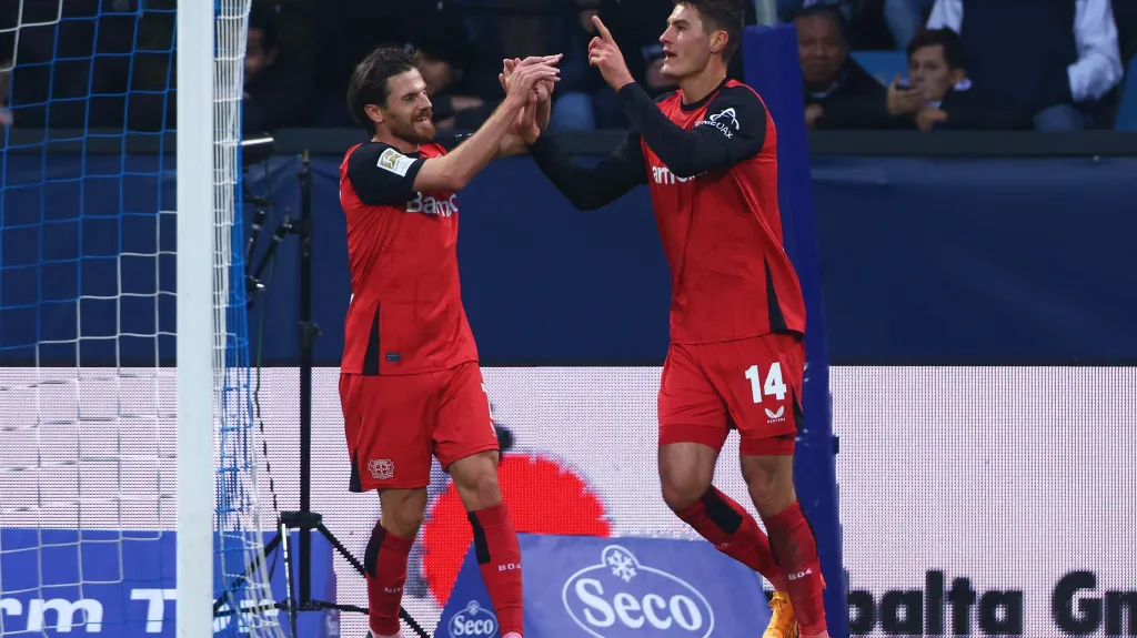 Patrik Schick se raduje po vstřeleném gólu