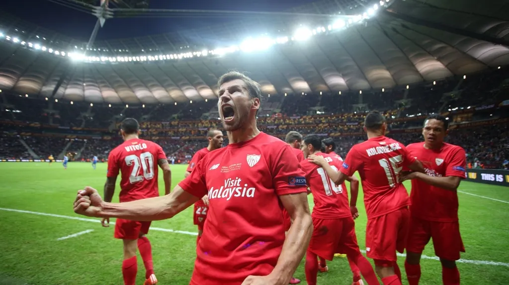 Slavící hráči Sevilly