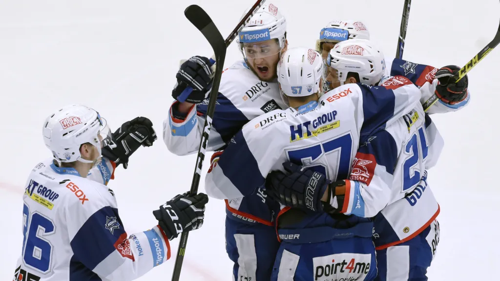 Radost hokejistů Komety Brno