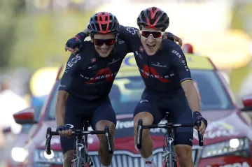 Richard Carapaz a Michal Kwiatkowski