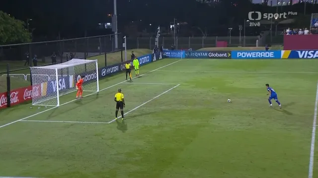 Penaltový rozstřel v utkání Chorvatsko – Uzbekistán