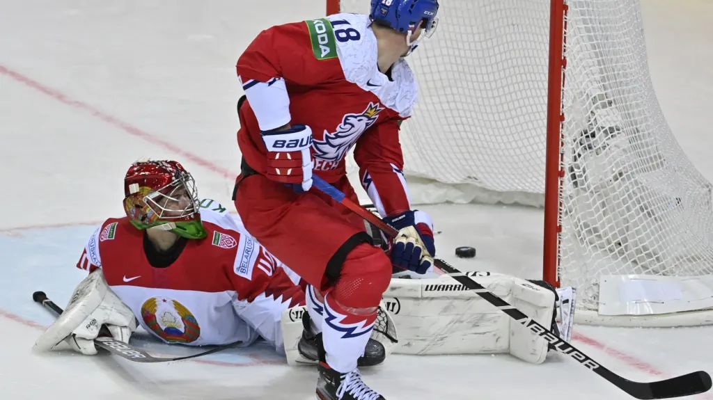 Dominik Kubalík rozhoduje prodloužení proti Bělorusku