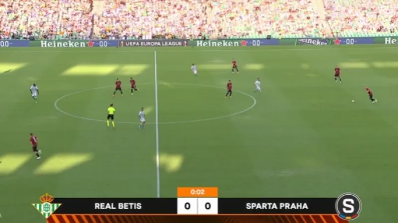 Sestřih utkání Betis Sevilla – Sparta Praha
