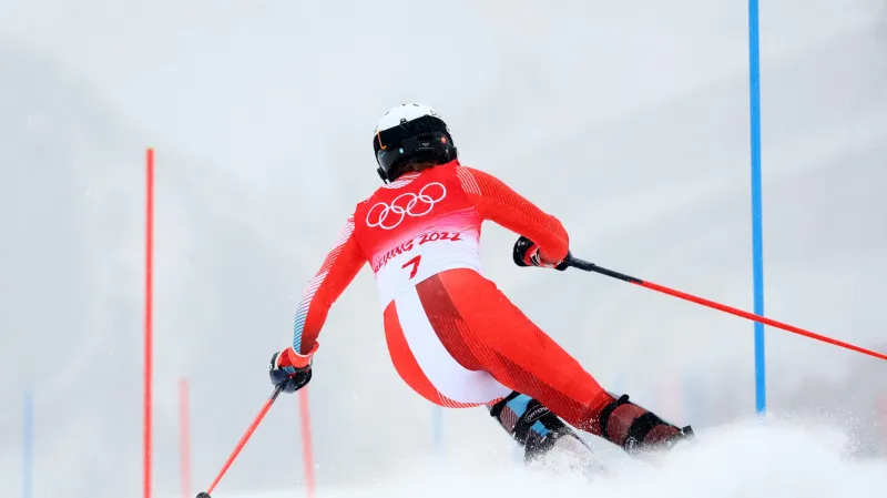 Michelle Gisinová v kombinačním slalomu