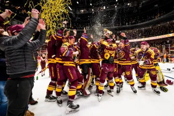 Radost jihlavských hokejistů po titulu v první lize