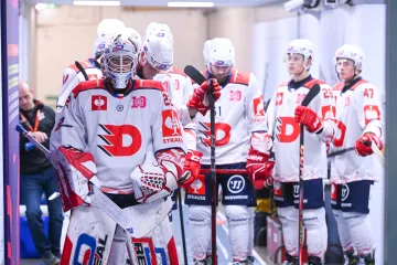 Hokejisté Pardubic před utkáním Ligy mistrů